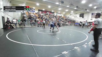 285 lbs Semifinal - Milton Carter, St. John Bosco vs Garrett Hines, Lutheran/Orange