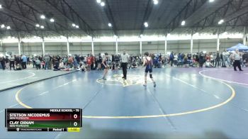 75 lbs Cons. Round 4 - Clay Oxnam, New Plymouth vs Stetson Nicodemus, New Plymouth