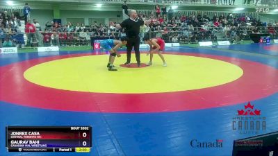 45kg 1st Place Match - Jonrex Casa, Central Toronto WC vs Gaurav Bahi, Canadian Mal Wrestling