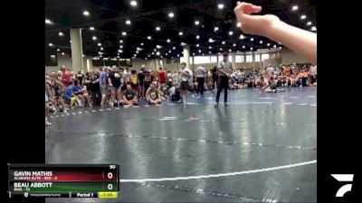 90 lbs Round 3 (6 Team) - Beau Abbott, RWA vs Gavin Mathis, Alabama Elite - Red