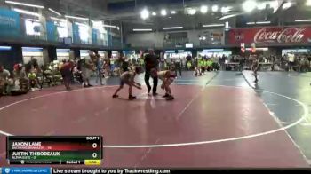 95 lbs Round 1 (16 Team) - Jaxon Lane, Backyard Brawlers vs Justin Thibodeaux, Alpha Elite