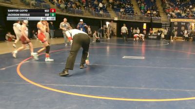 89 lbs Consy 1 - Sawyer Cotto, West Perry vs Jackson Beegle, Bedford