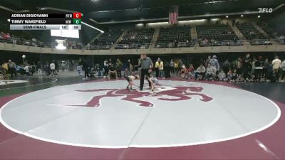 44 lbs Semifinal - Adrian DiGiovanni, Pitman vs Timmy Wakefield, New Florence