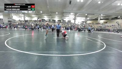 220 lbs 5th Place Match - Lucas Kirkland, Maryville Wrestling vs Jacob Adamson, Buccaneer Wrestling Club