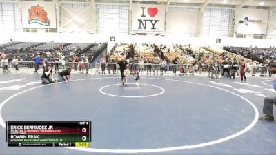 50 lbs Cons. Round 2 - Rowan Prak, Honeoye Falls-Lima Wrestling Club vs Erick Bermudez Jr, Webster Schroeder Warriors You Wrestling