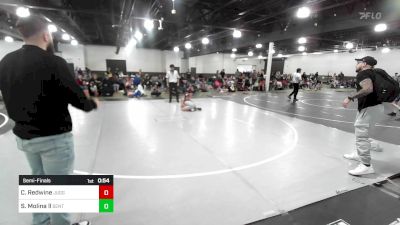 73 lbs Semifinal - Camren Redwine, Juggernaut WC vs Steven Molina Ll, Sentinels Wr Ac