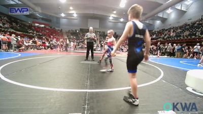 70 lbs Quarterfinal - Malachi Rowe, Ark City Takedown vs Crew Card, Tulsa Blue T Panthers