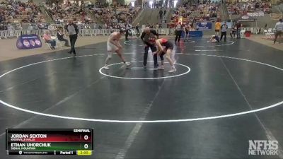 A 126 lbs Semifinal - Ethan Uhorchuk, Signal Mountain vs Jordan Sexton, Knoxville Halls