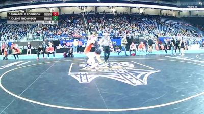 Girls-145 lbs Champ. Round 1 - Jolene Thompson, Romeo (Girls) vs AnnaBelle Robinson, Constantine (Girls)