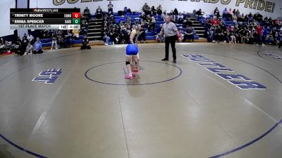 112 lbs 1st Place Match - Trinity Moore, Connellsville vs Emma Spencer, Saegertown Hs