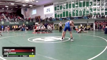 165 lbs Cons. Round 5 - Brady Losie, Oak Harbor vs Gabe Borror, Midview