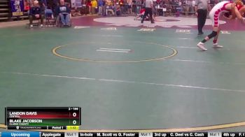 2 - 144 lbs Quarterfinal - Landon Davis, Central vs Blake Jacobson, Clarke County