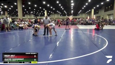 106 lbs Round 1 (32 Team) - Brody Belt, Florida Pitbulls vs Hunter Wainwright, Patriots WC Green