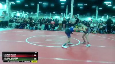 72 lbs Round 4 (10 Team) - James Dolci, Fair Lawn Cutters vs Elijah Viruete, So Cal Hammers