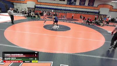 165 lbs Cons. Round 4 - Roger Deck, Mount St. Joseph University vs Toren Vandenbush, Milwaukee School Of Engineering