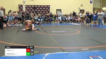 120 lbs Rr Rnd 3 - Landon Ault, K8 Team Nauman vs Joey Wozniak, K8 Team Round-Up