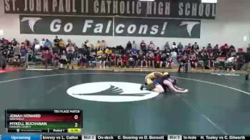 160 lbs 7th Place Match - Jonah Howard, Huntsville vs Mykell Buchanan, Madison County