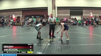 80 lbs Round 1 (6 Team) - Ariah Mills, Steel Valley vs Gabe Nettleton, Arlington Wrestling Club