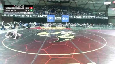 Boys 3A 215 lbs Cons. Round 7 - Adam Dalan, Walla Walla vs Magnus Schwabenbauer, Snohomish