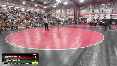 105 lbs Cons. Round 2 - Sarai Escamilla, Corona vs Maddisyn Fisher, SLAM