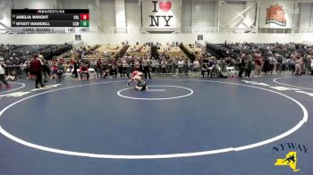 120 lbs Cons. Round 1 - Wyatt Wandell, Copper City Wrestling vs Amelia Wright, Club Not Listed