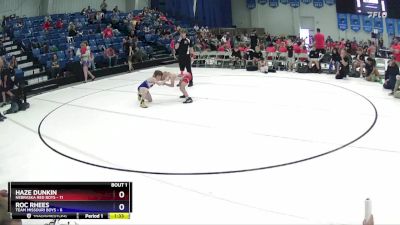 63 lbs Finals (2 Team) - Roc Rhees, Team Missouri Boys vs Haze Dunkin, Nebraska Red Boys