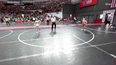 82 lbs Champ. Round 1 - Aaron Bartnick, Poynette Panther Youth Wrestling vs Cooper Kelly, Cadott