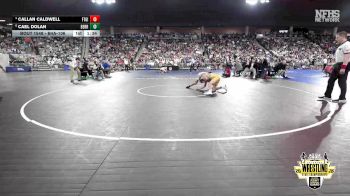 B4A-106 lbs 1st Place Match - Callan Caldwell, Ft. Gibson vs Cael Dolan, Berryhill