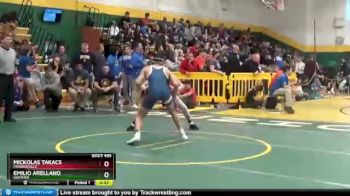 126 lbs Cons. Round 4 - Mickolas Takacs, MONROEVILLE vs Emilio Arellano, WHITMER