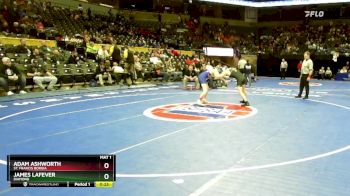 150 Class 1 lbs Cons. Round 2 - Adam Ashworth, St. Francis Borgia vs James LaFever, Diamond