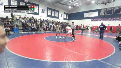 128 lbs Champ. Round 2 - Joshua Perez, Hesperia Wrestling vs Hawk Alvarez, Mayfair High School