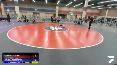 92 lbs Semifinal - Conrad Stoops, 3F Wrestling vs Wesley Hagedorn, Lofton Style Wrestling Club