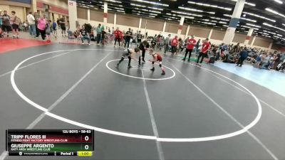 58-63 lbs Round 2 - Tripp Flores Iii, Fitness Fight Factory Wrestling Club vs Giuseppe Argento, Katy Area Wrestling Club