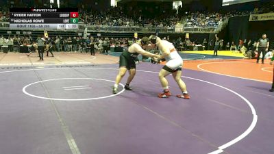 5A 285 lbs Champ. Round 1 - Ryder Hatton, Lubbock Cooper vs Nicholas Rowe, Lucas Lovejoy
