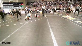 76 lbs Quarterfinal - Brecham Nelson, Team Tulsa Wrestling Club vs Boston Bollinger, Tulsa Blue T Panthers
