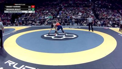 D2-126 lbs 1st Place Match - Bronson Begley, Alter vs Gradey Harding, Galion