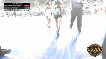 75 lbs Final - Briâ€™eon Daugherty, Team Of Hard Knox vs Kinsley Ontiveros, Texas Elite Wrestling
