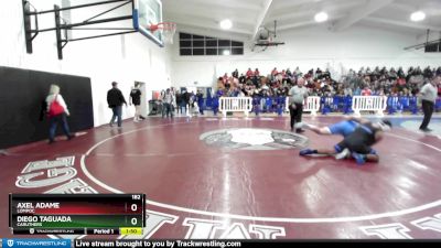 182 lbs Champ. Round 1 - Diego Taguada, Caruthers vs Axel Adame, Lompoc