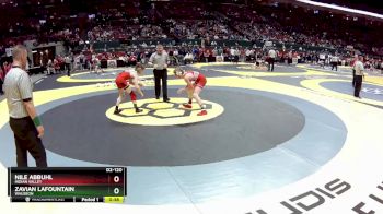 D2-120 lbs Cons. Round 2 - Zavian LaFountain, Wauseon vs Nile Abbuhl, Indian Valley