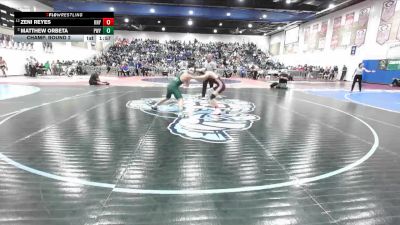 138 Boys Champ. Round 2 - Zeni Reyes, Kearny vs Matthew Orbeta, Poway