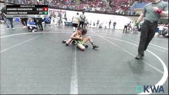 80 lbs Consolation - Jamaree Washington, Del City Little League Wrestling vs Cameron Tucker, Standfast