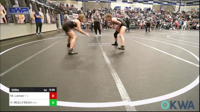 125 lbs Semifinal - Myka Loman, F-5 Grappling vs Peyton MCELFRESH, Shelton Wrestling Academy