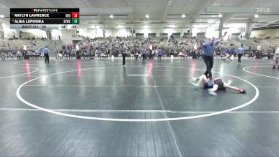 58 lbs Semifinal - Raylyn Lawrence, GroundZero vs Alina Lepionka, Seymour Youth Wrestling Club