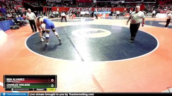 3A 215 lbs Cons. Round 3 - Ben Alvarez, Yorkville (H.S.) vs Charles Walker, Joliet (Central)