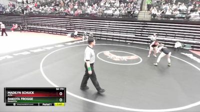 5A 170 lbs Quarterfinal - Madilyn Schuck, Alta vs Dakota Frogge, Wasatch