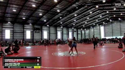 144 lbs Finals (8 Team) - Aaliyah Miller, Beast Mode Green vs Cadence Bushong, Gunz And Rosez