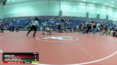 110 lbs Round 5 (6 Team) - Daniel Brown Jr., Center Grove Wrestling Club vs Diego Yoo, HSE Wrestling Club