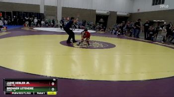 75 lbs Placement (4 Team) - Brenner LeTendre, F/MCC vs Jaime Hebler Jr., Pierz