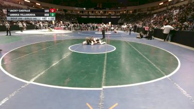 Girls 145 lbs Quarterfinal - Annika Villanueva, Hobbs vs Jacky Castille, Las Cruces