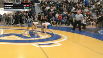 127 lbs Quarterfinal - Nolan Rice, Connellsville vs Evan Sala, Mt. Lebanon